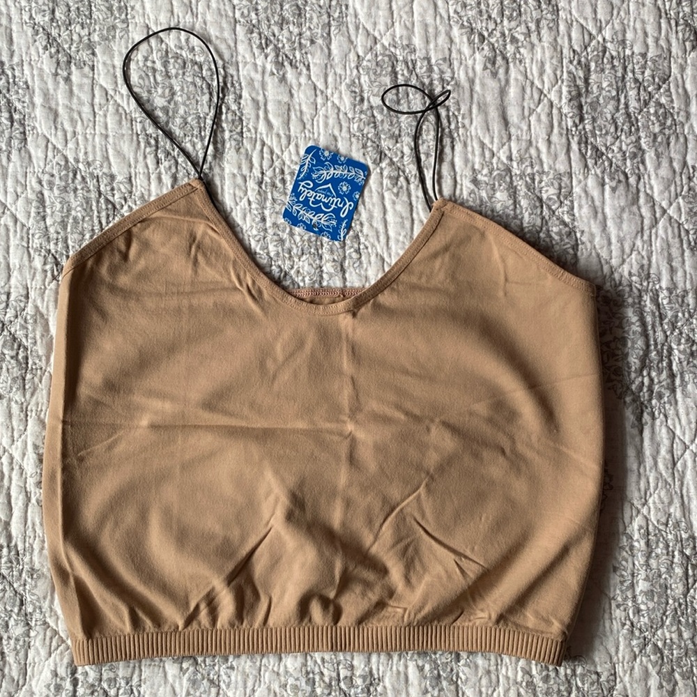 Free People spaghetti strap tank top/bralette/camisole